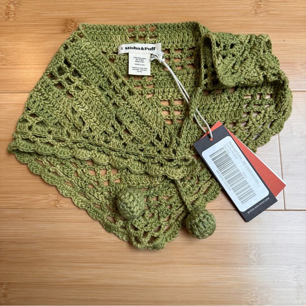 Misha and Puff Kids Kerchief Green
